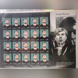 Commemorative Stamp Sheet - Andy Warhol
